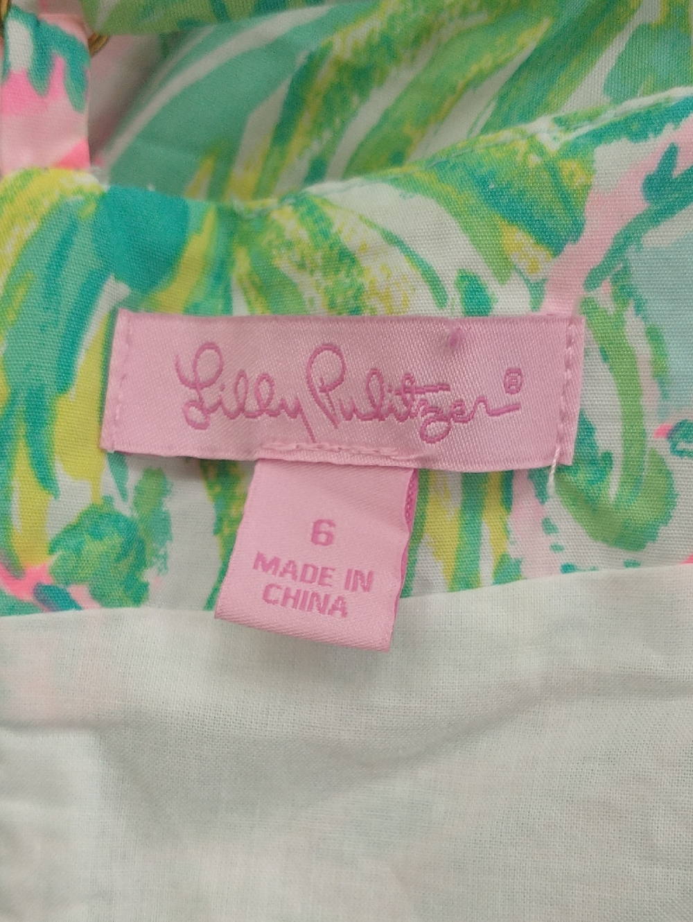 Lilly Pulitzer Sweetheart Neck Smocked Bodice Sundress Size 6 - Picture 5 of 11